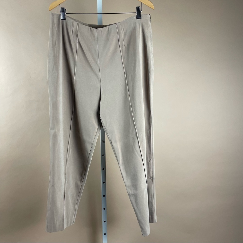 Vintage Coldwater Creek Petite Large Camel Neutral Dress Pants Career Office